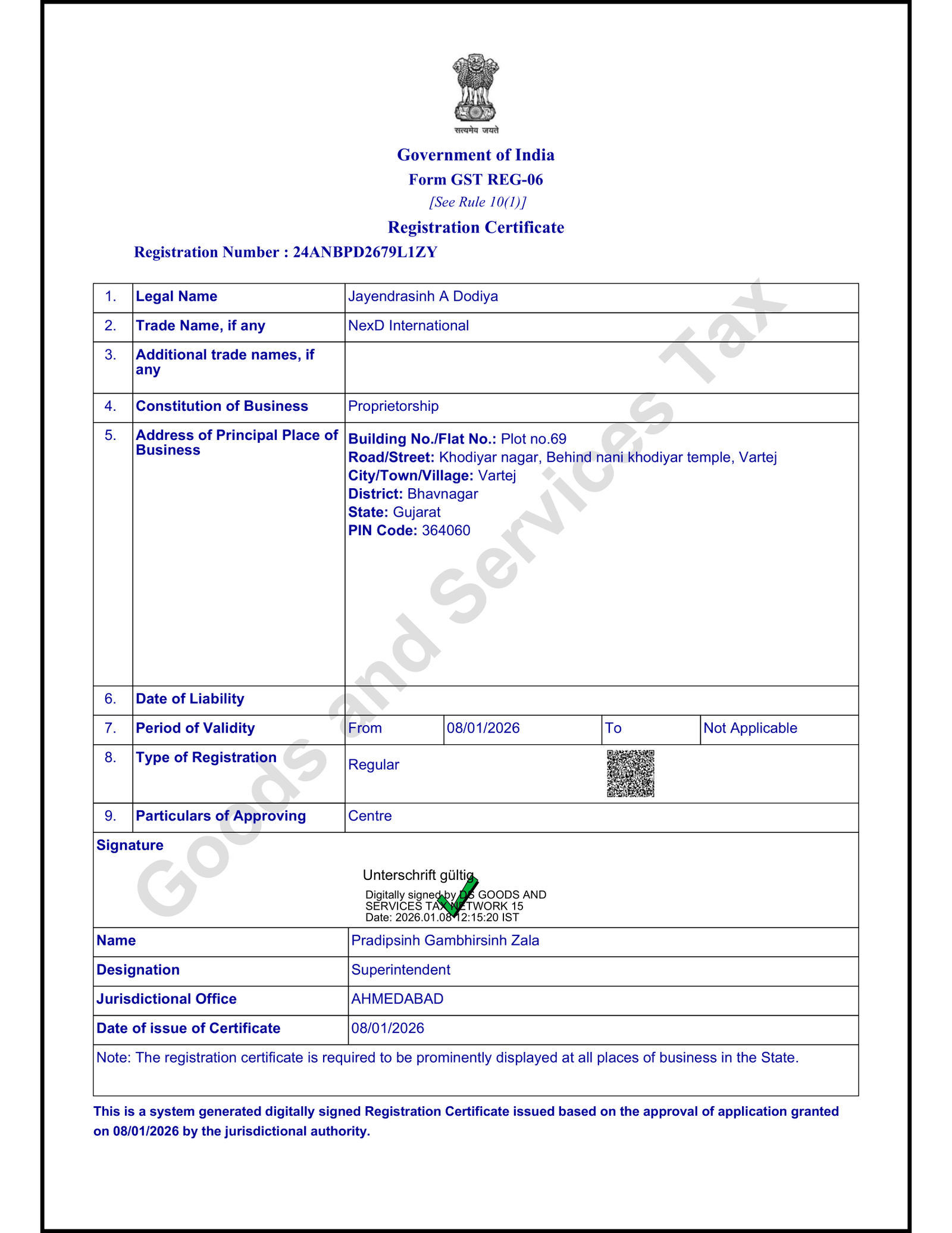 ISO Certificate